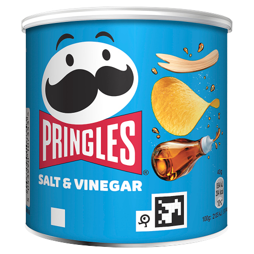 PRINGLES SALT & VINEGAR CRISPS CAN 40G