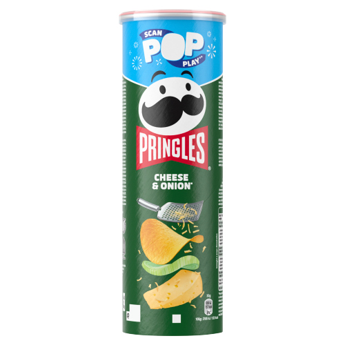 PRINGLES CHEESE & ONION CRISPS CAN 165G