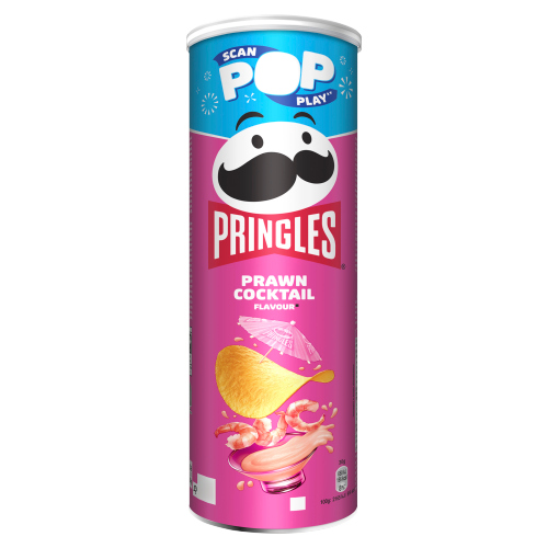 PRINGLES PRAWN COCKTAIL CRISPS CAN 165G