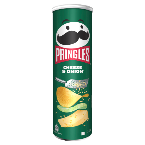 PRINGLES CHEESE & ONION CRISPS 185G