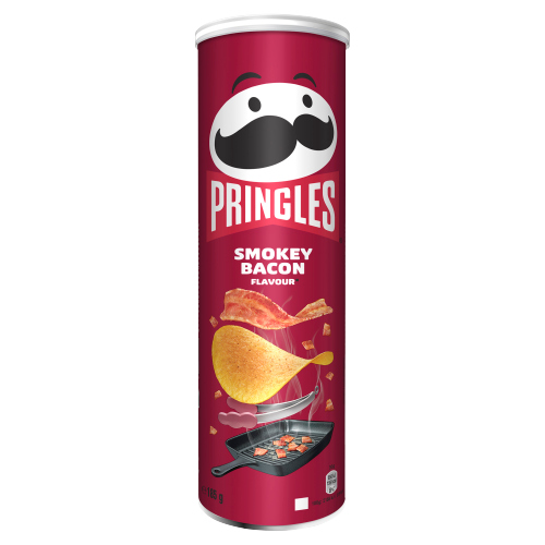 PRINGLES SMOKEY BACON CRISPS 185G