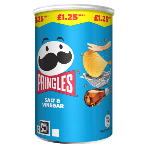 PRINGLES SALT & VINEGAR CRISPS PMP £1.25 70G