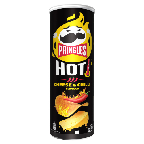 PRINGLES HOT FLAMIN' CHEESE CRISPS 160G