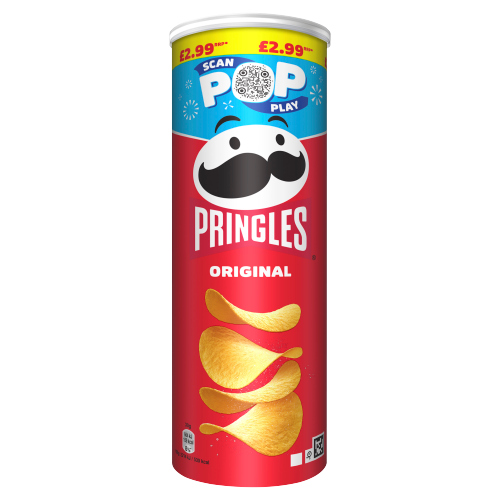 PRINGLES ORIGINAL CRISPS PMP £2.99 165G