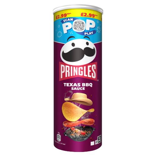 PRINGLES BBQ CRISPS PMP £2.99 165G