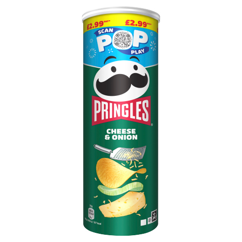 PRINGLES CHEESE & ONION CRISPS PMP £2.99 165G