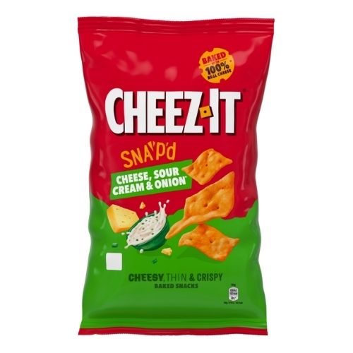 CHEEZ-IT SNAPD SOUR CREAM & ONION THIN & CRISPY BAKED 120G