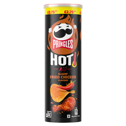PRINGLES HOT BLAZIN FRIED CHICKEN PMP £2.75 160G