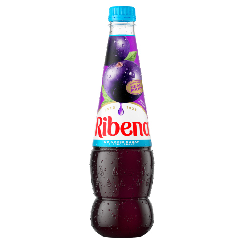 RIBENA BLACKCURRANT SQUASH NO ADDED SUGAR 850ML