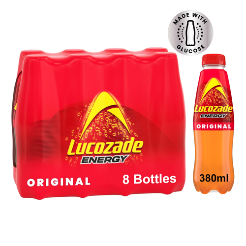 LUCOZADE ENERGY ORIGINAL 8PK 380ML
