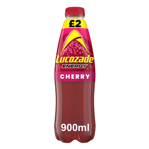 LUCOZADE ENERGY DRINK WILD CHERRY PMP £2.00 900ML