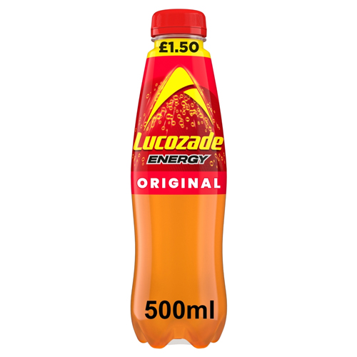 LUCOZADE ENERGY ORIGINAL PMP £1.50 500ML