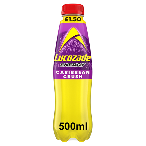LUCOZADE ENERGY CARIBBEAN PMP £1.50 500ML