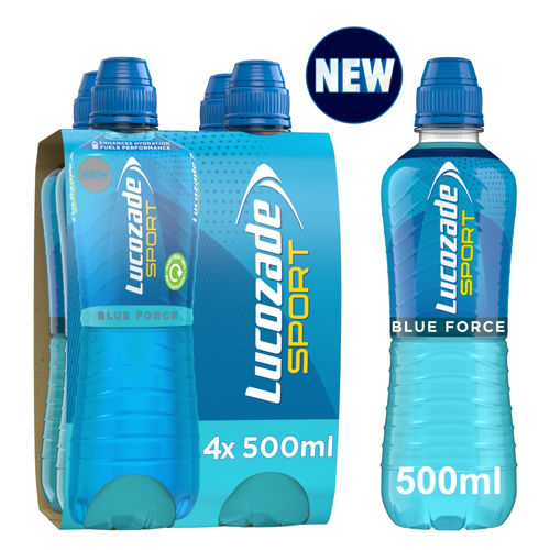 LUCOZADE SPORT BLUE FORCE 4PK 500ML