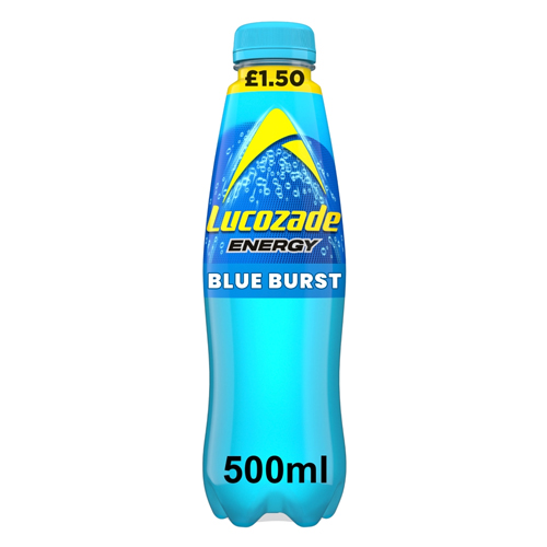 LUCOZADE ENERGY BLUE BURST PMP £1.50 500ML