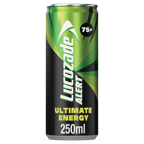 LUCOZADE ALERT ULTIMATE CAN PMP 75P 250ML