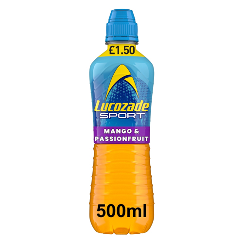LUCOZADE SPORT MANGO PASSION FRUIT PMP £1.50 500ML