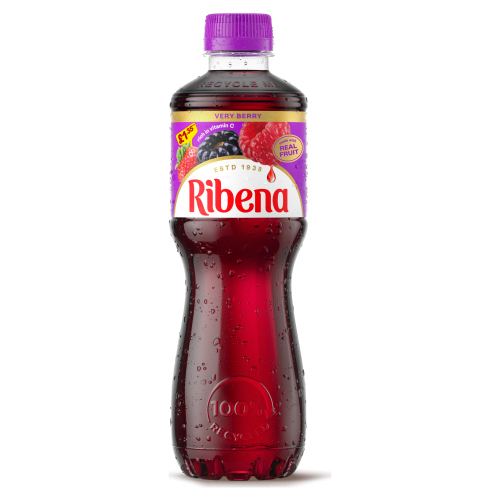 RIBENA VERY BERRY PMP £1.35 500ML