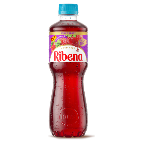 RIBENA STRAWBERRY PMP £1.35 500ML
