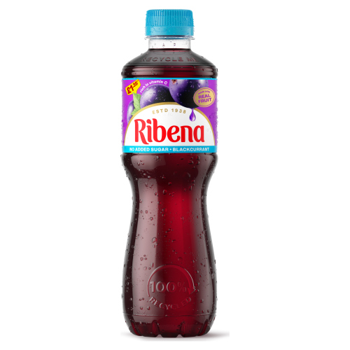 RIBENA BLACKCURRANT LIGHT PMP £1.35 500ML