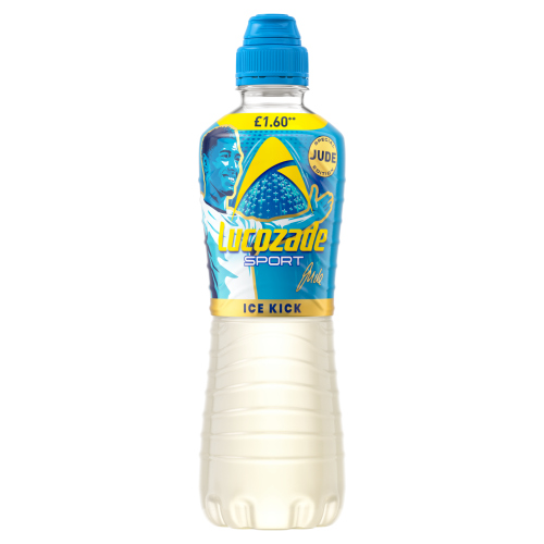 LUCOZADE SPORT ICE KICK JUDE BELLINGHAM PMP £1.60 500ML