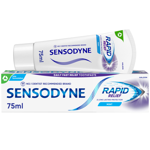 SENSODYNE RAPID RELIEF SENSITIVE TOOTHPASTE ORIGINAL MINT 75ML