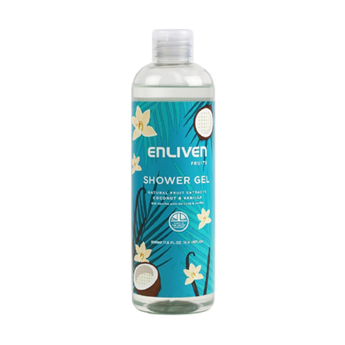 ENLIVEN NATURALS SHOWER GEL COCONUT VANILLA 500ML