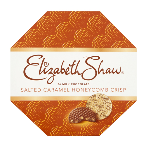 ELIZABETH SHAW MILK SALTED CARAMEL HONEYCOMB CRISP 162G