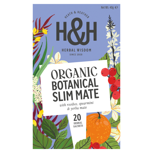 HEATH & HEATHER ORGANIC SLIM MATE 20S ENVELOPE BAGS 40G