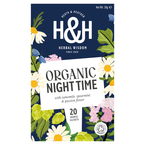 HEATH & HEATHER ORGANIC NIGHT TIME ENVELOPE BAGS 20S
