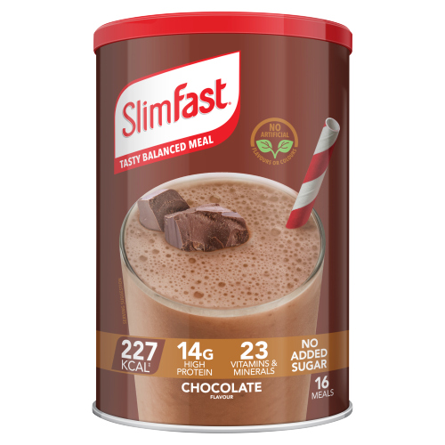 SLIMFAST CHOCOLATE POWDER TUB 600G