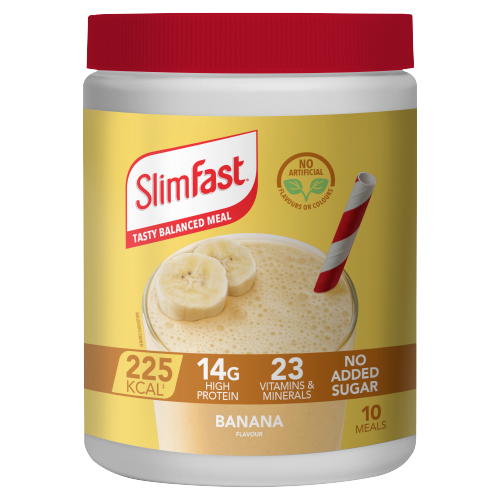 SLIMFAST BANANA FLAVOUR SHAKE 365G