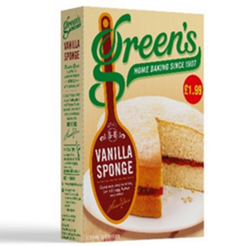 GREEN'S SPONGE CAKE VANILLA PMP £1.99 221G