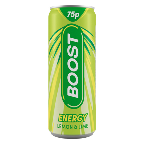 BOOST ENERGY LEMON & LIME PMP 75P 250ML