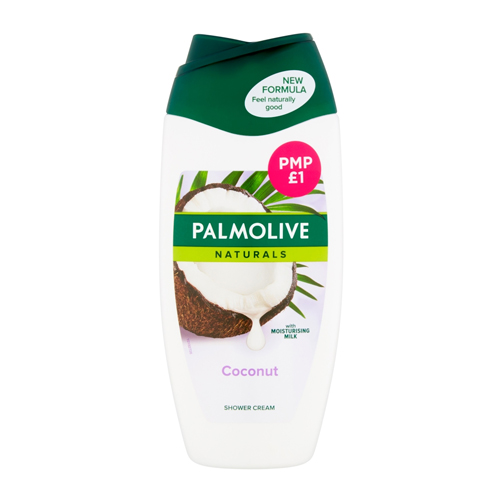 PALMOLIVE SHOWER GEL NATURALS COCONUT PMP £1.00 250ML