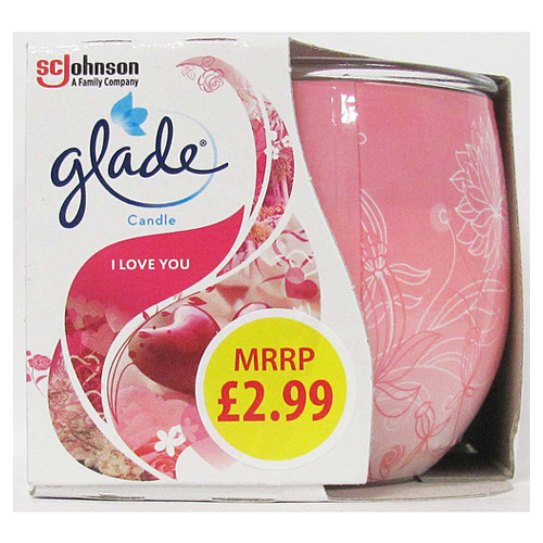 GLADE CANDLE WITH LOVE PMP £2.99 120G