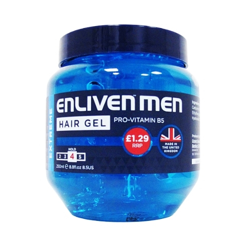 ENLIVEN HAIR GEL BLUE PMP £1.29 250ML
