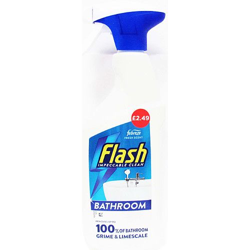 FLASH SPRAY BATHROOM PMP £2.49 500ML