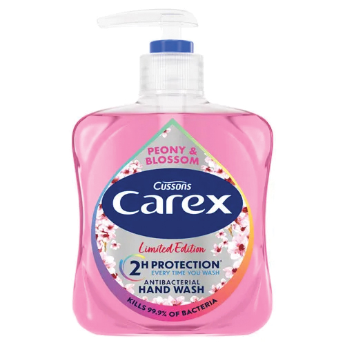 CAREX PEONY & BLOSSOM HAND WASH PMP £1.49 250ML