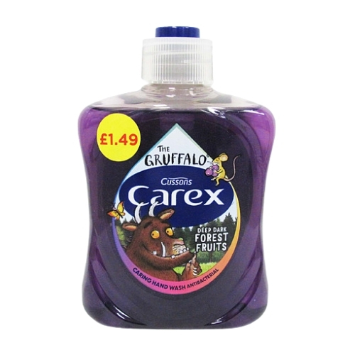 CAREX HANDWASH GRUFFALO PMP £1.49 250ML