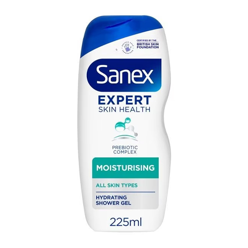 SANEX SHOWER GEL EXPERT SKIN HEALTH MOISTURISING PMP £1.50 225ML