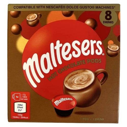 MALTESERS HOT CHOCOLATE DOLCE GUSTO COMPATIBLE 8 PODS