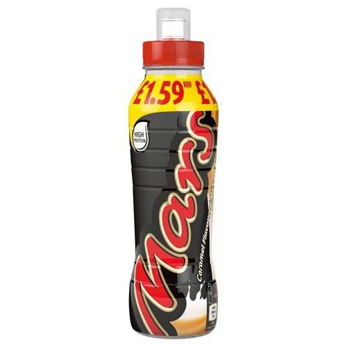 MARS CARAMEL FLAVOURED MILK SHAKE PMP £1.59 350ML