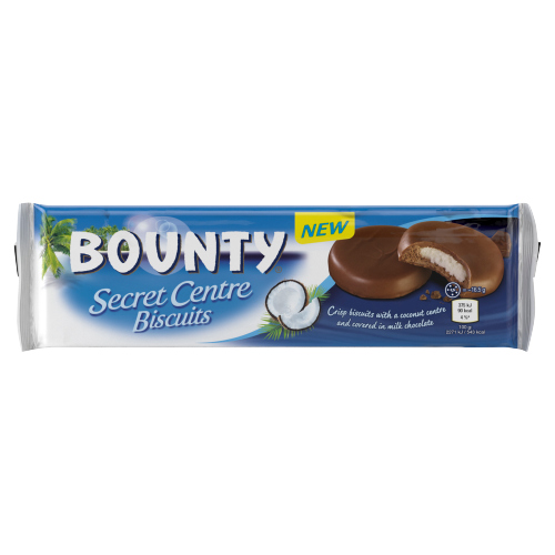 BOUNTY SECRET CENTRE BISCUITS 132G-UK