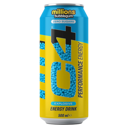 C4 ENERGY MILLIONS BUBBLEGUM 500ML