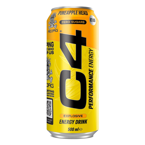 C4 ENERGY PINEAPPLE HEAD PMP £1.65 500ML