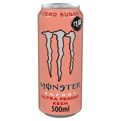 MONSTER ULTRA PEACHY KEEN CAN PMP £1.65 500ML