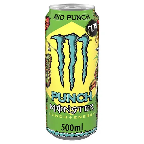 MONSTER ENERGY RIO PUNCH CAN PMP £1.75 500ML