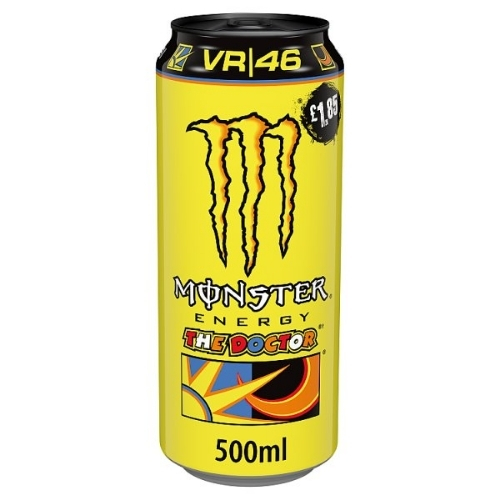 MONSTER ENERGY DRINK THE DOCTOR CAN PMP £1.85 500ML
