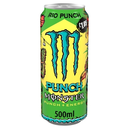 MONSTER ENERGY RIO PUNCH CAN PMP £1.85 500ML